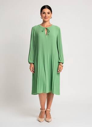 Robe mi-longue vert STREET ONE femme
