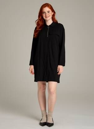 Robe mi-longue noir MANGO femme