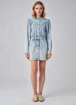 Robe longue bleu MANGO femme