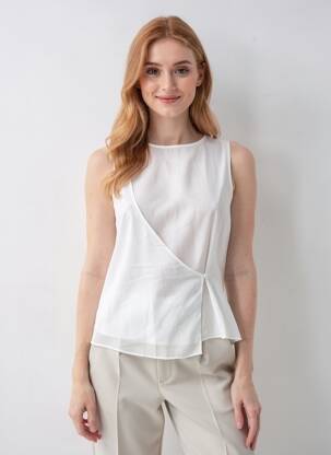 Blouse blanc MANGO femme