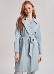 Trench bleu MANGO femme