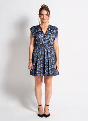 Robe courte bleu MOLLY BRACKEN femme