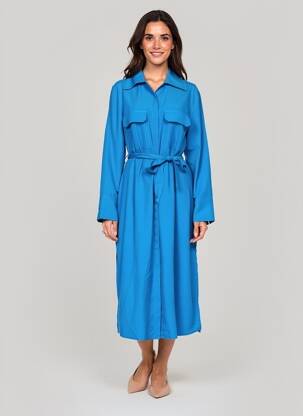 Robe longue bleu MANGO femme
