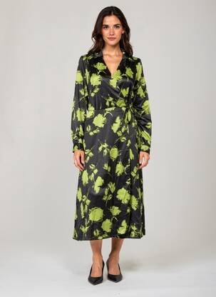 Robe longue vert ELLI WHITE femme