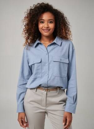 Chemisier bleu TOM TAILOR femme