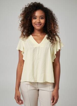 Blouse jaune MANGO femme