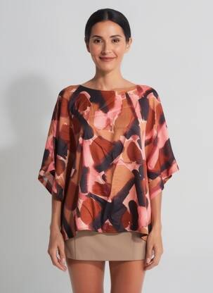 Chemisier marron AMELIE & AMELIE femme