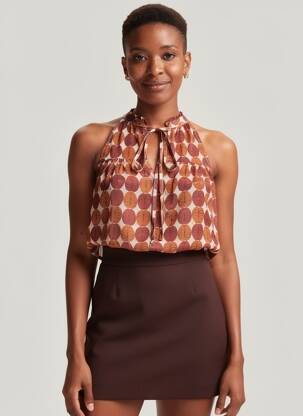 Blouse marron MOLLY BRACKEN femme