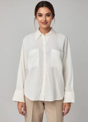 Chemisier blanc MANGO femme
