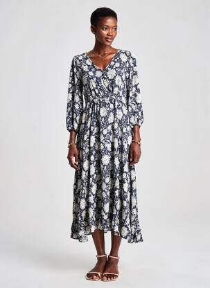 Robe longue bleu ZABAIONE femme