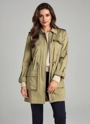 Trench vert ONLY femme