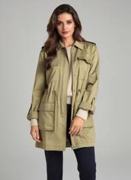 Trench vert ONLY femme