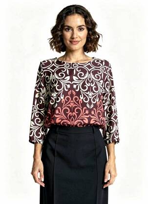 Blouse violet AMELIE & AMELIE femme
