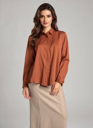 Chemisier marron IMPERIAL femme