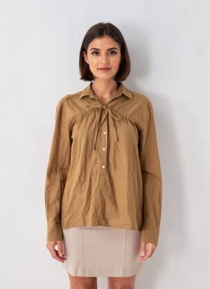 Chemisier marron YUGEN femme