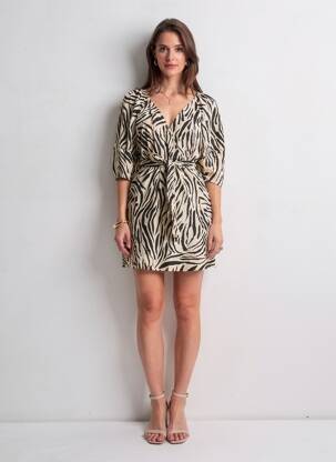 Robe courte blanc MANGO femme