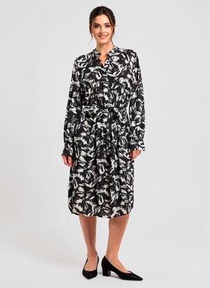 Robe longue manches longues manches longues noir VILA femme