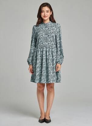 Robe longue manches longues manches longues bleu VILA femme