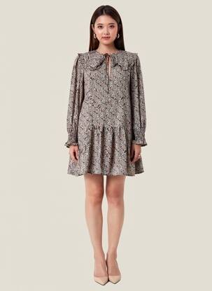 Robe courte bleu MANGO femme