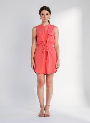 Robe courte orange MOLLY BRACKEN femme