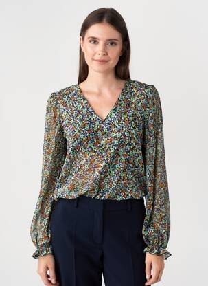 Chemisier manches longues manches longues vert VERO MODA femme