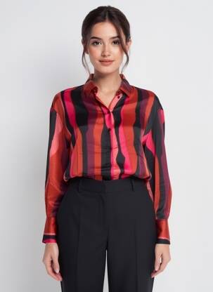 Chemisier col chemisier rouge VERO MODA femme
