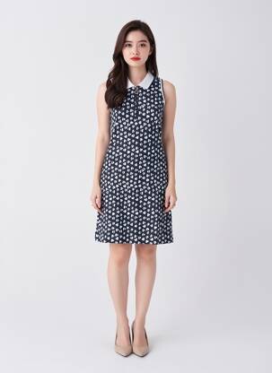 Robe courte bleu DELAHAYE femme