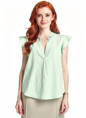 Blouse vert GUESS femme
