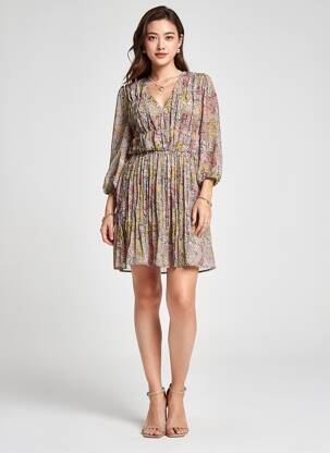 Robe courte vert MANGO femme