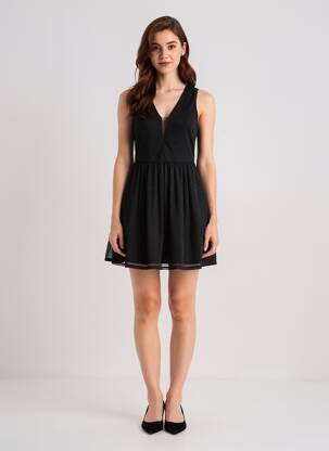 Robe courte noir NAF NAF femme