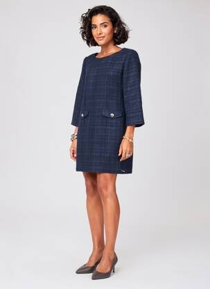 Robe mi-longue bleu LPB LES PETITES BOMBES  femme
