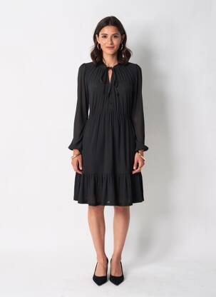 Robe mi-longue noir MANGO femme
