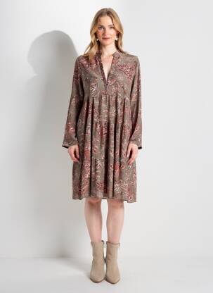 Robe mi-longue vert ZABAIONE femme