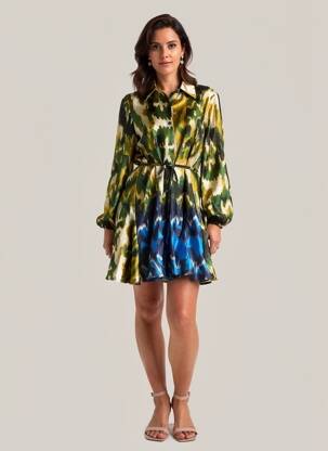 Robe courte vert JS MILLENIUM femme