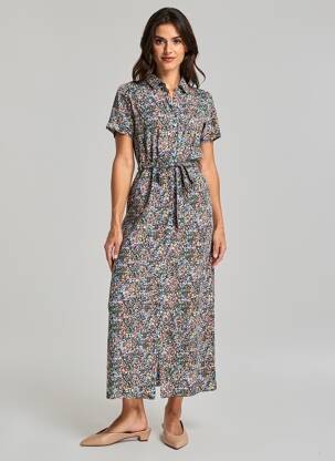 Robe longue noir GARCIA femme