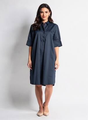 Robe courte bleu OPUS femme