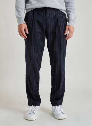 Pantalon chino poches taille haute bleu PAUL & JOE homme
