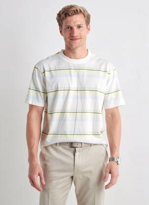 T-shirt vert MANGO homme