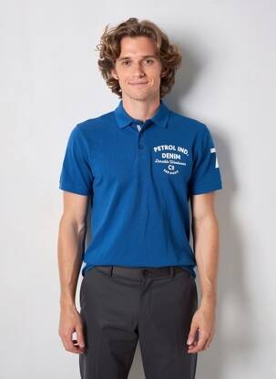 Polo bleu PETROL INDUSTRIES homme