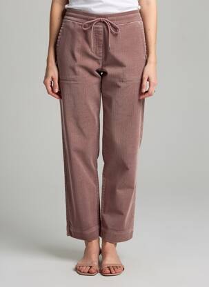 Pantalon droit stretch taille normale violet ESSENTIEL femme