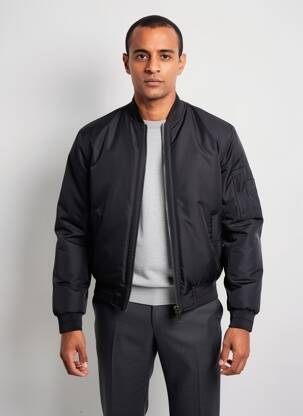 Doudoune manches longues sans capuche noir CALVIN KLEIN homme