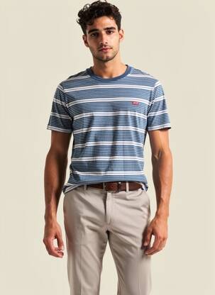 T-shirt bleu LEVI'S homme