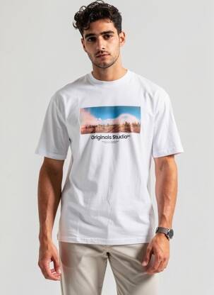 T-shirt blanc JACK & JONES homme