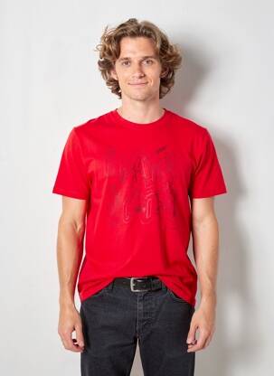 T-shirt rouge GARCIA homme