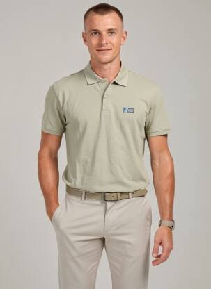 Polo coupe droite manches courtes vert JACK & JONES homme