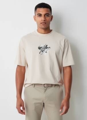 T-shirt manches courtes manches courtes beige JACK & JONES homme