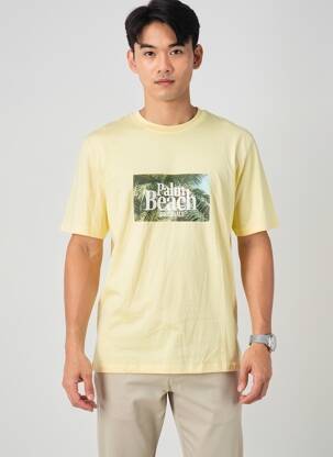 T-shirt jaune JACK & JONES homme