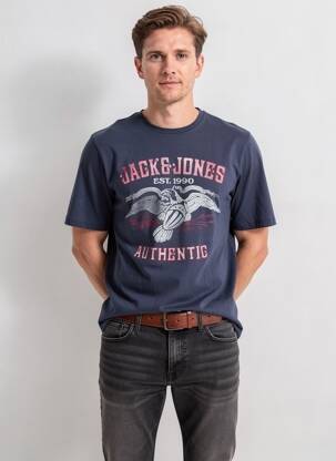 T-shirt bleu JACK & JONES homme