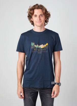 T-shirt bleu JACK & JONES homme