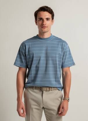 T-shirt bleu JACK & JONES homme